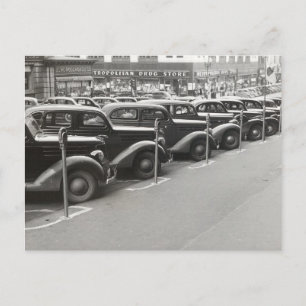 Auto's in Omaha, 1938 Briefkaart