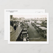 Auto's op een drukke zondag, Long Beach, NY Vintag Briefkaart (Voorkant / Achterkant)