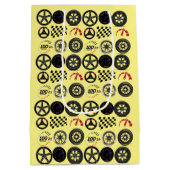 Auto's racen en autosport liefhebbers voor hem medium cadeauzakje (Achterkant)