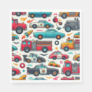Auto's speelgoed servet