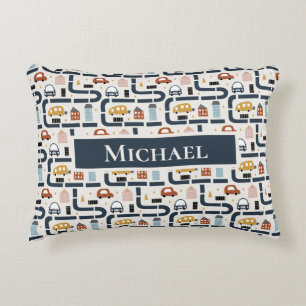 Auto's thema 2 gepersonaliseerd accent kussen