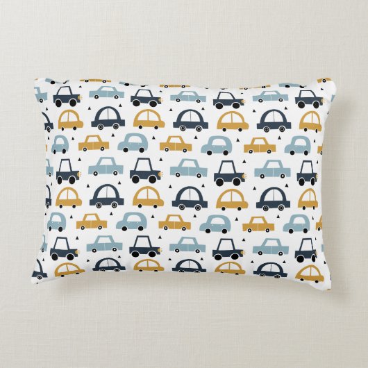Auto's thema 3 gepersonaliseerd accent kussen (Achterkant)