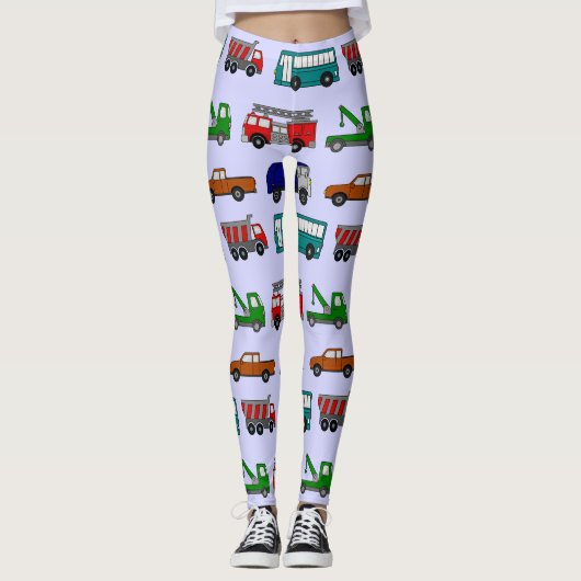 Auto's, vrachtwagens, bussen leggings (Voorkant)