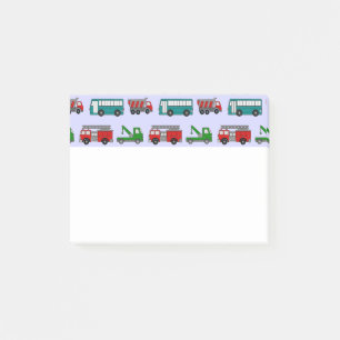 Auto's, vrachtwagens, bussen post-it® notes