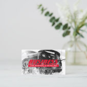 Auto's wassen en automatisch details geven Modern Visitekaartje (Staand voorkant)