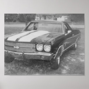 Auto's zwart auto poster