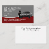Autoservice Uber Driver Visitekaartjes (Voorkant / Achterkant)