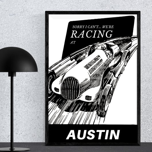 Autosport in Austin, Texas -  Motorsport Poster