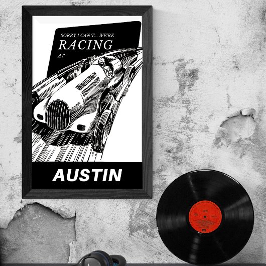 Autosport in Austin, Texas -  Motorsport Poster
