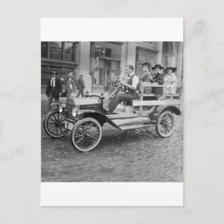 Autostake Hitchhikers, begin jaren 1900 Briefkaart