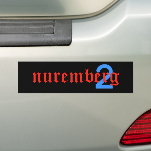 autosticker nuremberg2 bumpersticker (Op auto)