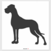 Autosticker Silhouette Great Dane Sticker (Feuille)