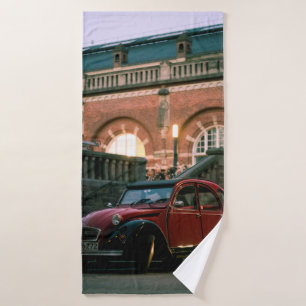 Autostraat oude stijl badhanddoek