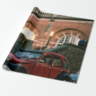 Autostraat oude  stijl cadeaupapier