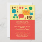 Autour de la maison Invitation de douche nuptiale (Devant)