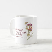 Autour De Vous Avec Une Mug Florale Positive (Devant gauche)
