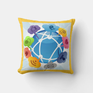 Autour du Coussin américain MoJo du monde