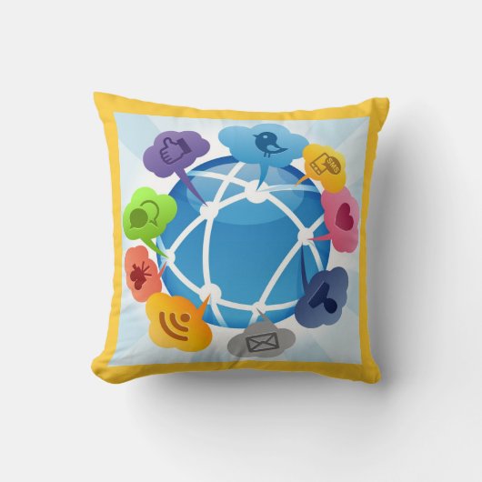 Autour du Coussin américain MoJo du monde (Recto)