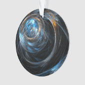 Autour du monde Abstrait Art Cercle acrylique (devant)