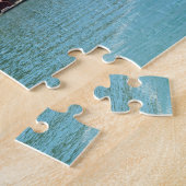 Autoveerboot in de puzzel van de Noorse puzzel (Zijkant)