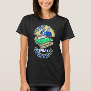 autoverf Spray snijder Dagelijkse Kunstenaar T-shirt