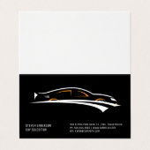 autoverkoper | Autopictogram Visitekaartjes (Buitenkant ongevouwen)