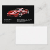 autoverkoper | Rode sportwagen Visitekaartje (Voorkant / Achterkant)