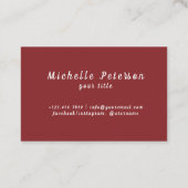 Autowas | Auto-autogegevens | Reinigingsdienst Visitekaartje (Achterkant)