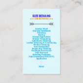 Autowas & Autodetailing Services, Moderne QR-code Visitekaartje (Achterkant)