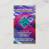 Autowas & Autodetailing Services, Moderne QR-code Visitekaartje (Voorkant)