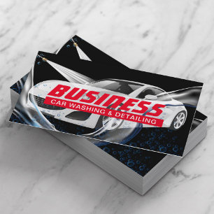 Autowas & Autodetailing Zwart Automotive Visitekaartje