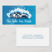 Autowas | Automatisch reinigen | Sportauto's met z Visitekaartje (Voorkant / Achterkant)