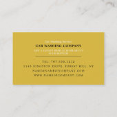 Autowas, automatische was, reinigingsservice visitekaartje (Achterkant)