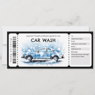 Autowas Cadeaubon Kaart