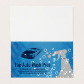 Autowas Detail | Bubbles | Schoonmaken Visitekaartjes (Buitenkant ongevouwen)