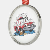 Autowas Metalen Ornament (Links)