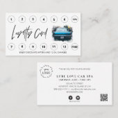 *~* Autowas - Olieprijs QR LOGO - Hartelijk dank Klantenkaartje (Voorkant / Achterkant)