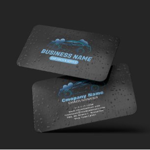 Autowas & service Auto Detailing Waterdruppel Visitekaartje