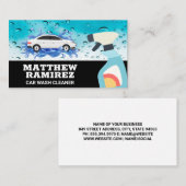 Autowas | spuitbus visitekaartje (Voorkant / Achterkant)