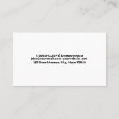 Autowasbellen en Visitekaartje voor automatisch re (Achterkant)