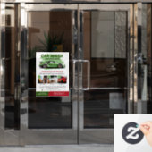 Autowasbeurtenservices Raamsticker (Kantoordeur)
