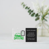 autowasplaats |Checklist | schoonmaakdienst Visitekaartje (Staand voorkant)