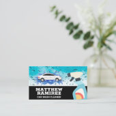 autowasplaats | spuitfles visitekaartje (Staand voorkant)