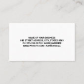 autowasplaats | spuitfles visitekaartje (Achterkant)