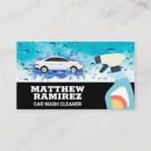 autowasplaats | spuitfles visitekaartje (Voorkant)