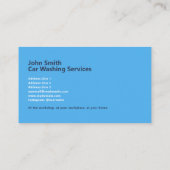 Autowassen Visitekaartje (Achterkant)