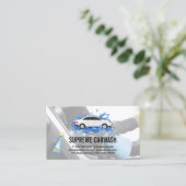 autowasserette | Auto Detailing Interieur Schoonma Visitekaartje (Staand voorkant)