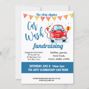 autowasserette fondsenwerving PTA PTO kerk Kaart