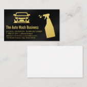 Autowasserij | Koolstofvezel Textuur Visitekaartje (Voorkant / Achterkant)
