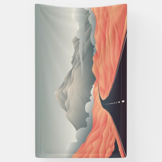 autoweg spandoek (Verticaal)